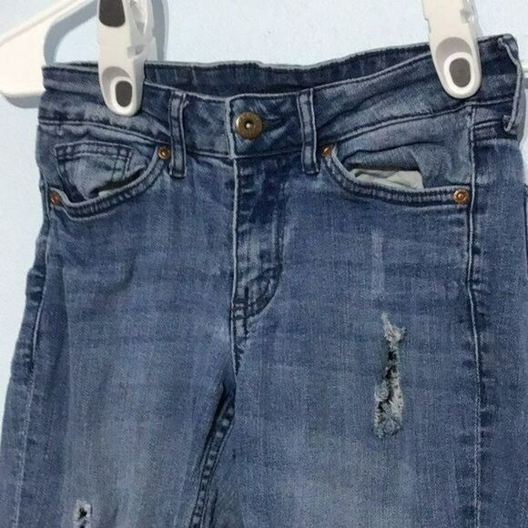 H&M Divided Distressed Ripped Jeans Size 4 - Picture 2 of 15